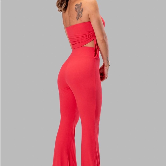 ByEgreis Belize Pants & Top Set Red NWT - Picture 7 of 7